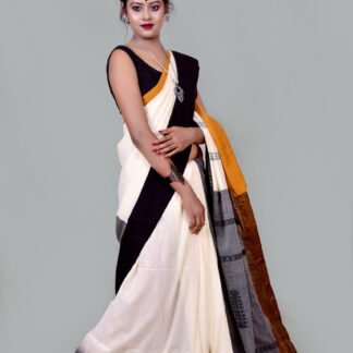 White Cotton Handloom Jamdani